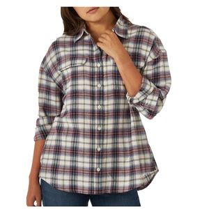 Lee Women’s Frontier Button Down Pocket Pront Shirt Size XXXL